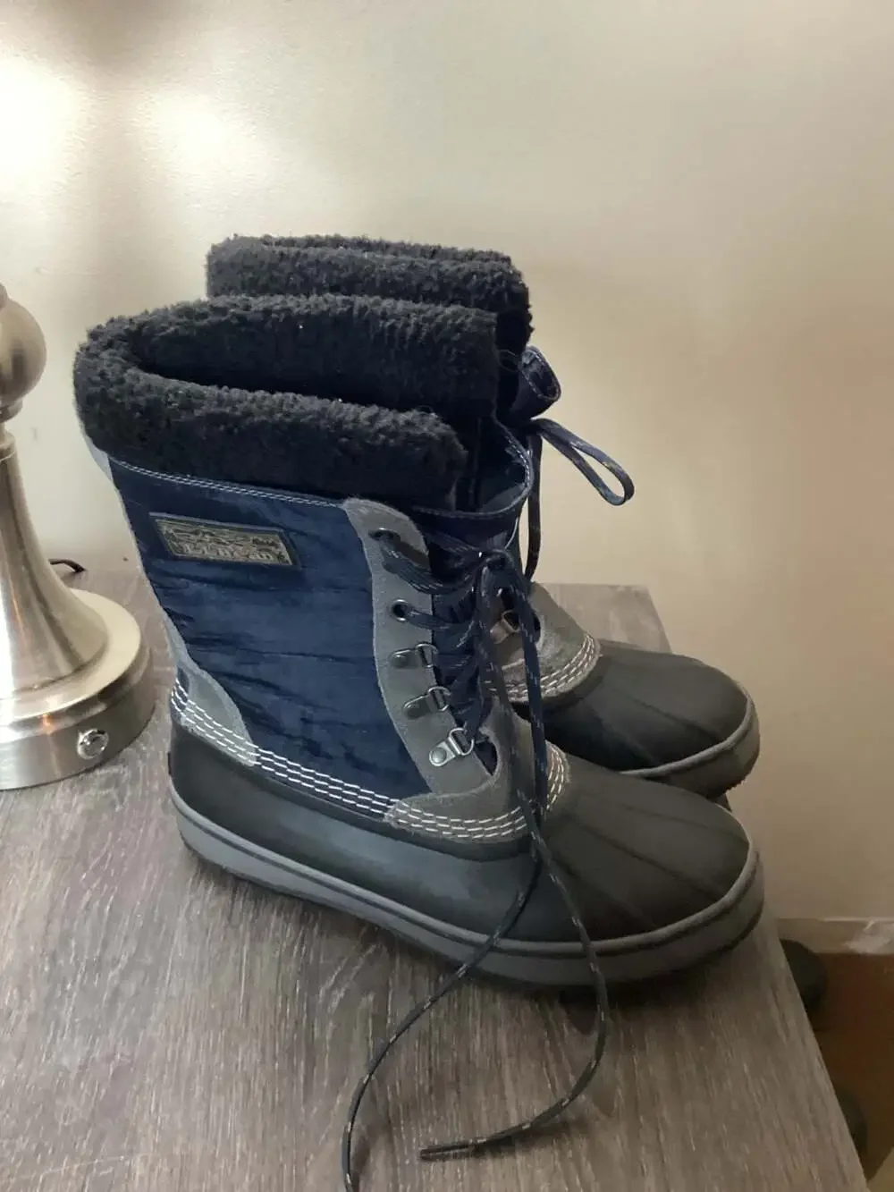 L.L. Bean Men's Insulated Waterproof Snow Boots, Blue/Black